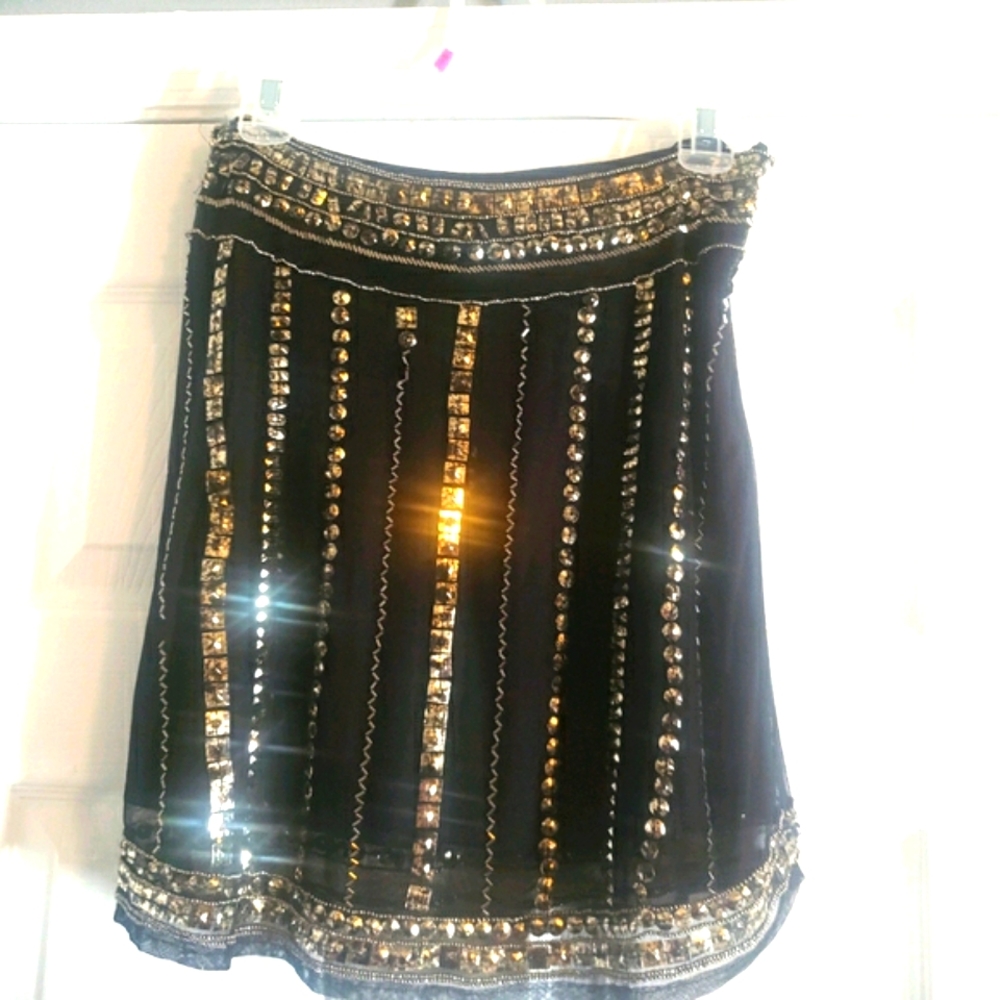 ANGIE EMBELLISHED MINI SKIRT